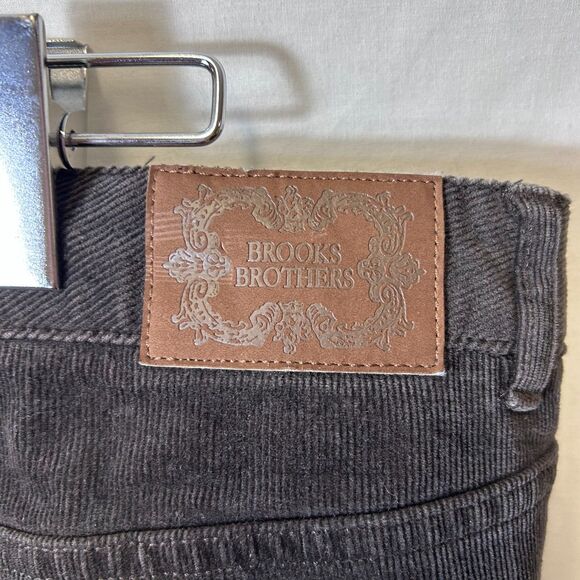 Brooks Brothers Women's Dark Brown Fine Wale Lucia Baby Bootcut Pants Size 16 - Picture 7 of 14